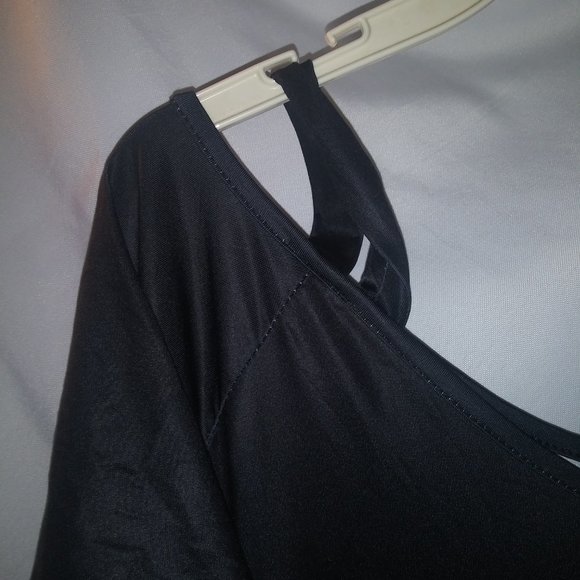 PLUS SIZE 5X COLD SHOULDER SWING BUTTERFLY DRESS - Picture 3 of 6